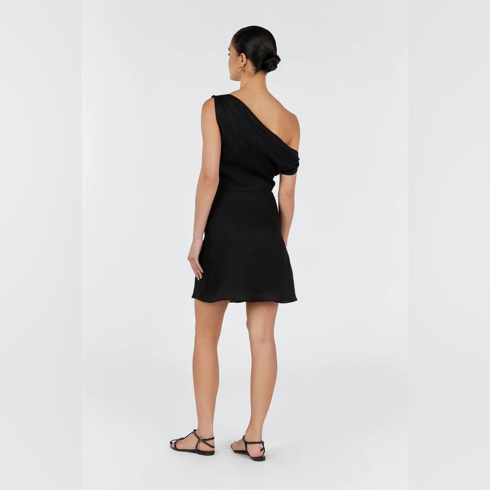 DISSH mini asymmetrical linen dress / size 2